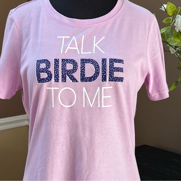 ⭐️ Adidas Golf Short Sleeve Tee Shirt Talk Birdie To Me Size MEDIUM - Picture 2 of 11